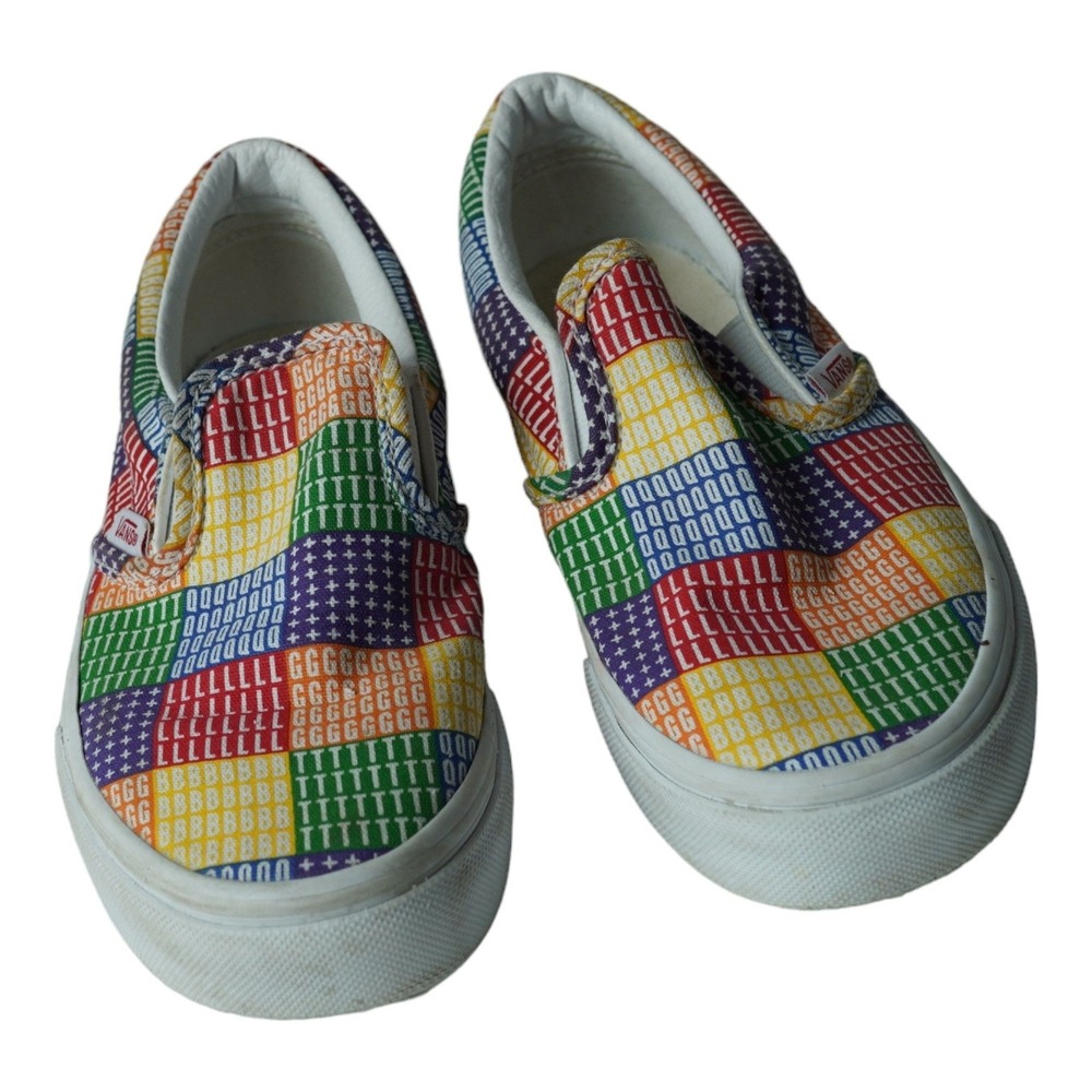 Vans Off the Wall Pride Classic Slip-on Sneakers‎ Sz 5.5